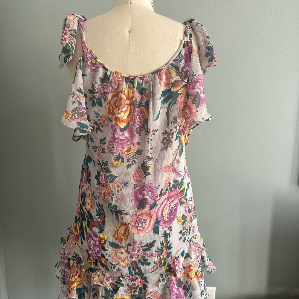 LOFT Floral Ruffle Dress - Picture 3 of 3